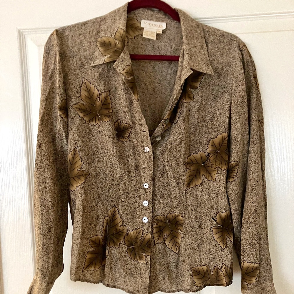 Vintage Silk Long Sleeve Shirt